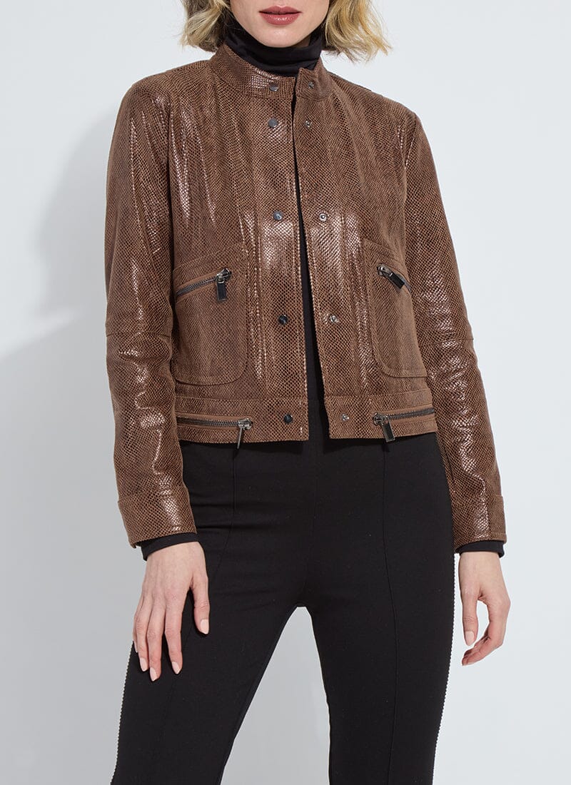 Lysse Porter Foil Vegan Suede Moto