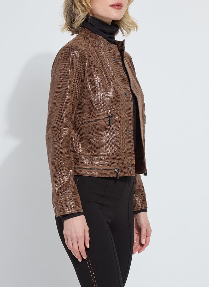 Lysse Porter Foil Vegan Suede Moto