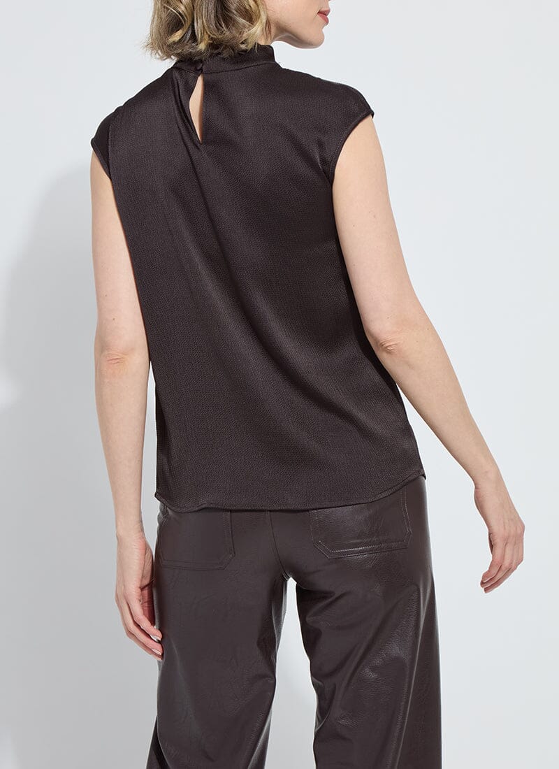 Lyssé Aisha High Neck Draped Blouse