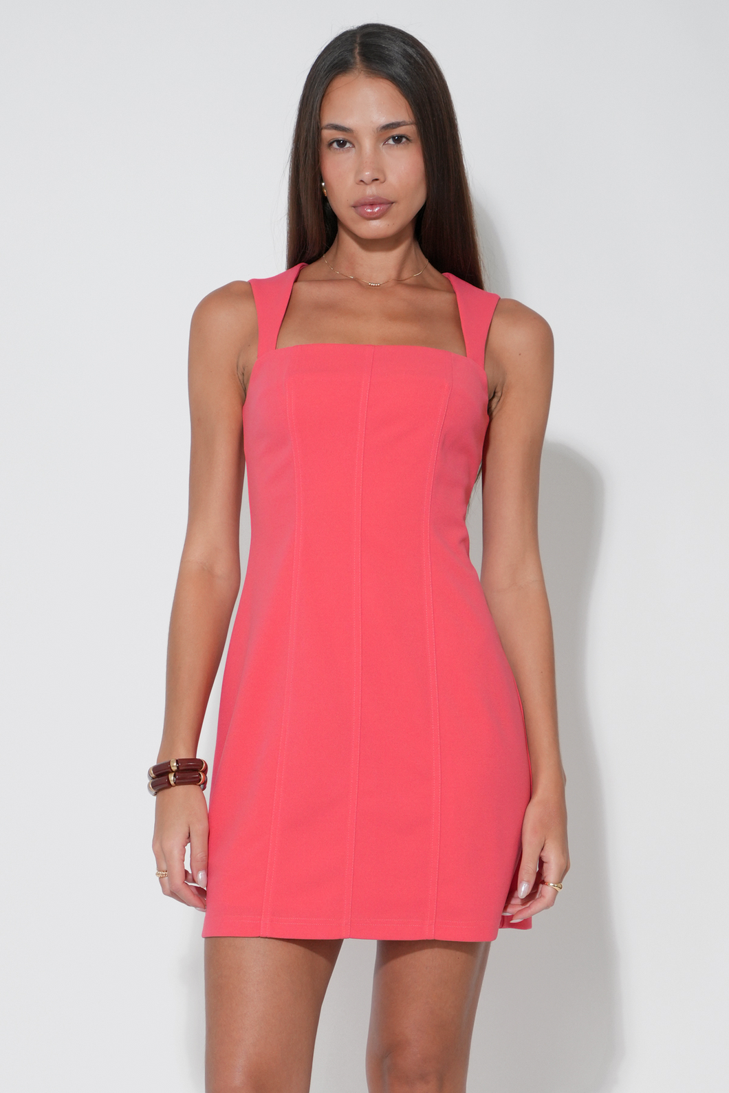 Poppy Kiara Cut-Out Back Slim Mini Dress