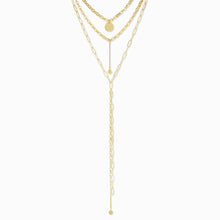 Marlyn Schiff Multi Chain Layered Y Necklace