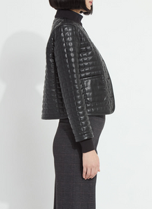 Lysse Agnes Black Quilted Vegan Leather Jacket