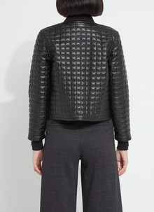 Lysse Agnes Black Quilted Vegan Leather Jacket