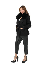 Love Token Halley black belted jacket, waist tie detail