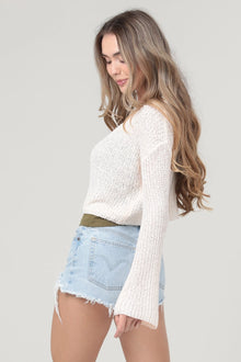 Light Weight Flare Sleeve Cardigan