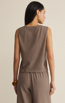 Z Supply Taupe Sloan Jersey Muscle Tank