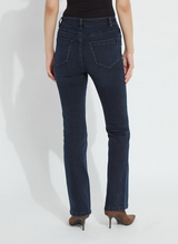 Lysse Carbon Indigo Lena Everyday Baby Boot dark indigo jeans shown from behind