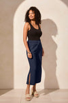 Tribal Cotton Gauze Wear 2 Ways Wide Leg Pant