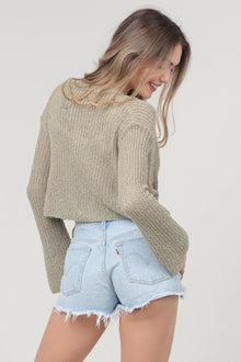 Light Weight Flare Sleeve Cardigan