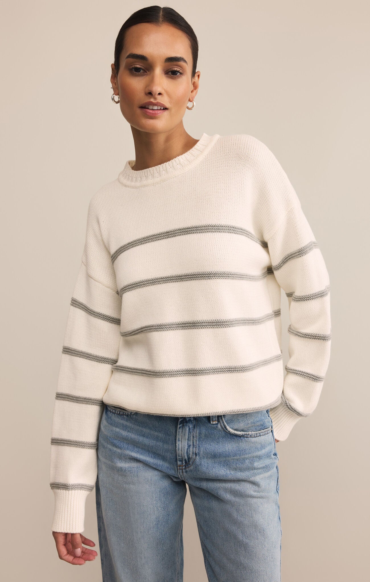 Z Supply Boyfriend Striped Sweater