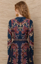 Hale Bob Winona Navy Floral Long Sleeve Top