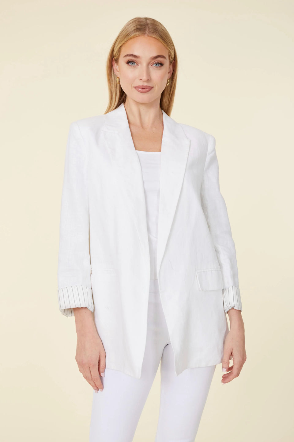 Oversized Linen Blazer