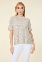 Champagne Sequin Tee