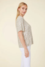 Champagne Sequin Tee