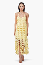 Butter Yellow Opal Circle Radiance Dress