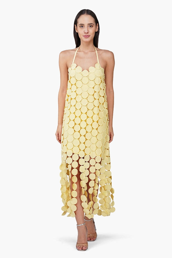 Butter Yellow Opal Circle Radiance Dress