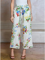 Floral Printed Wide Leg Pants
