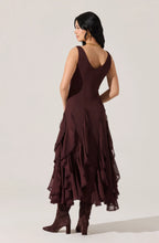 Astr Philomene V-Neck Ruffle Trim Dress