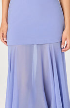 Astr Lizet Strapless Mini Dress with Sheer Maxi Overlay