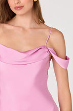 Astr Araxie Satin Off-Shoulder Midi Dress