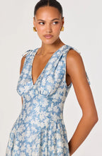 Astr Emmery Floral Wrap Midi Dress