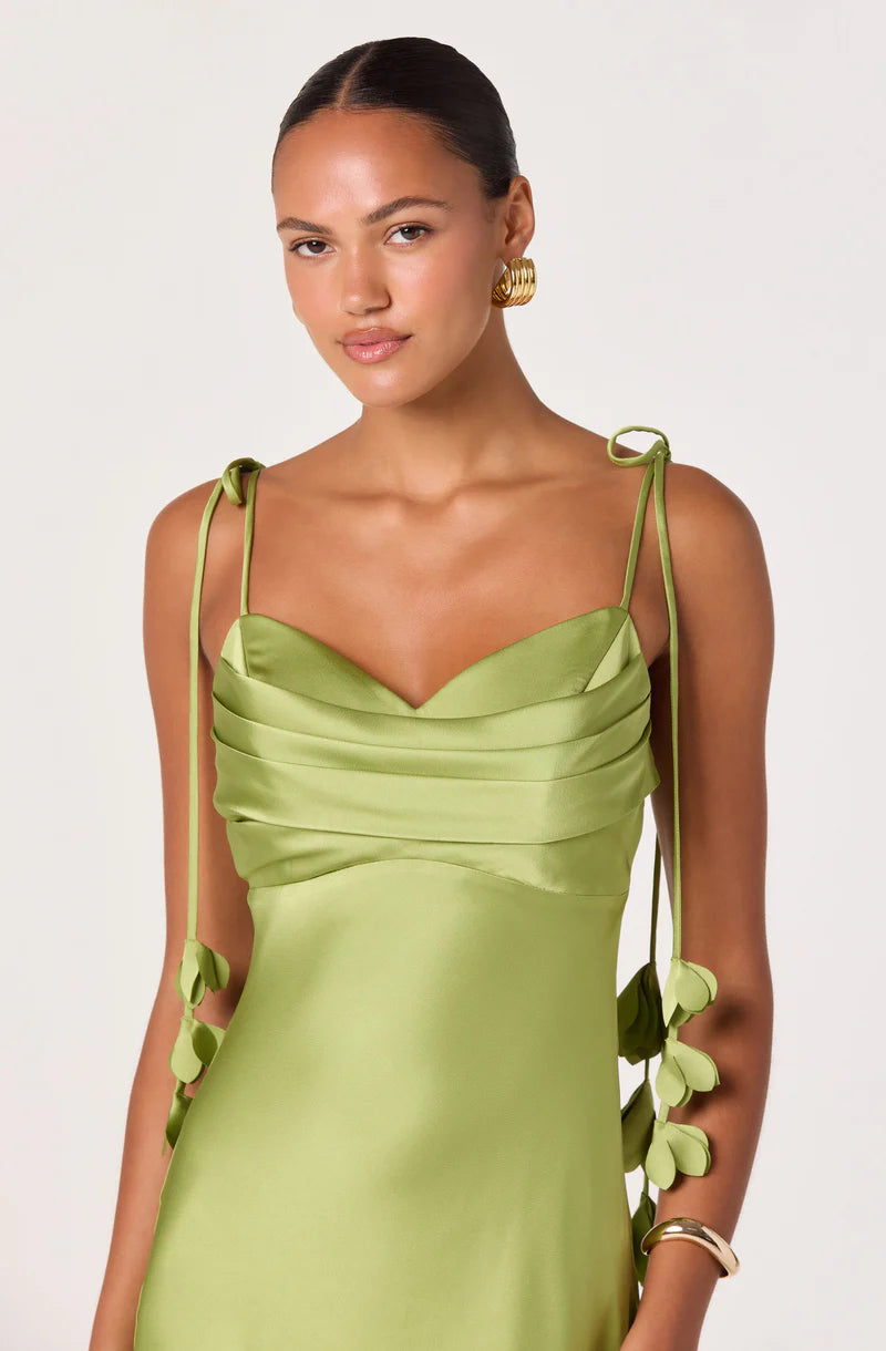 Astr Hera Satin Maxi Dress
