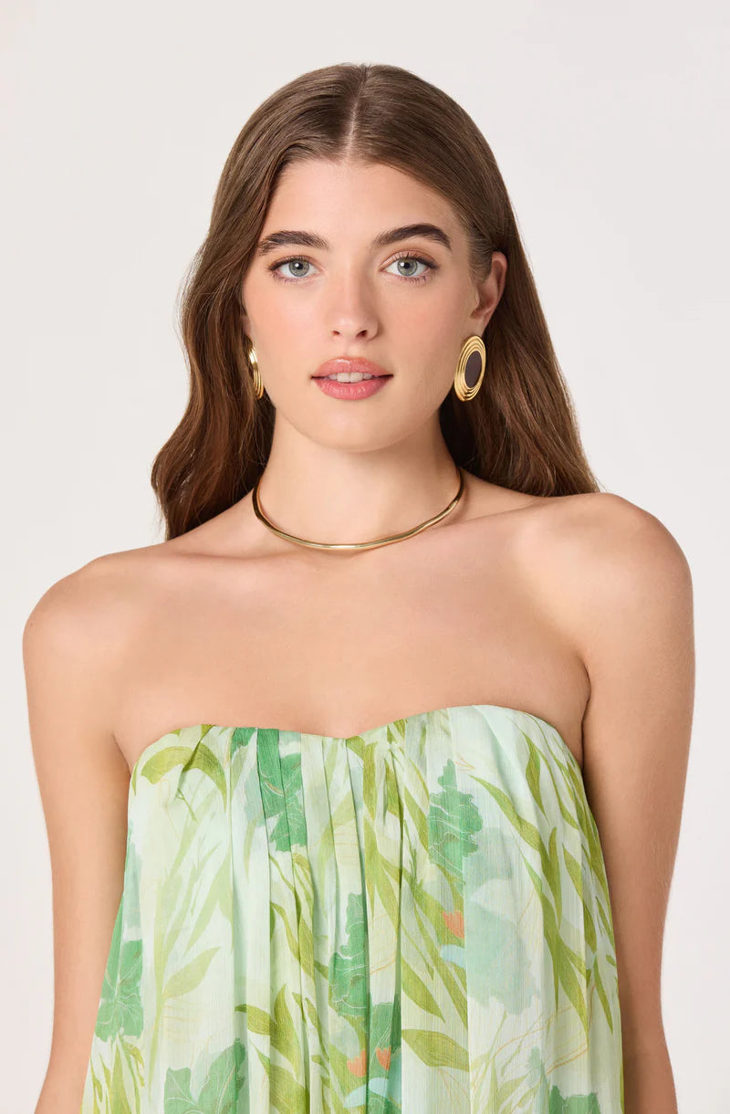 Astr Aileen Strapless Maxi Dress