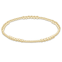 Enewton Blissful Gold 3mm bracelet with small gold beads and larger accent beads
