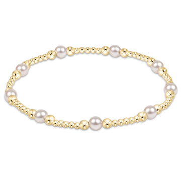 Purpose Pearl 4mm Gold Bracelet