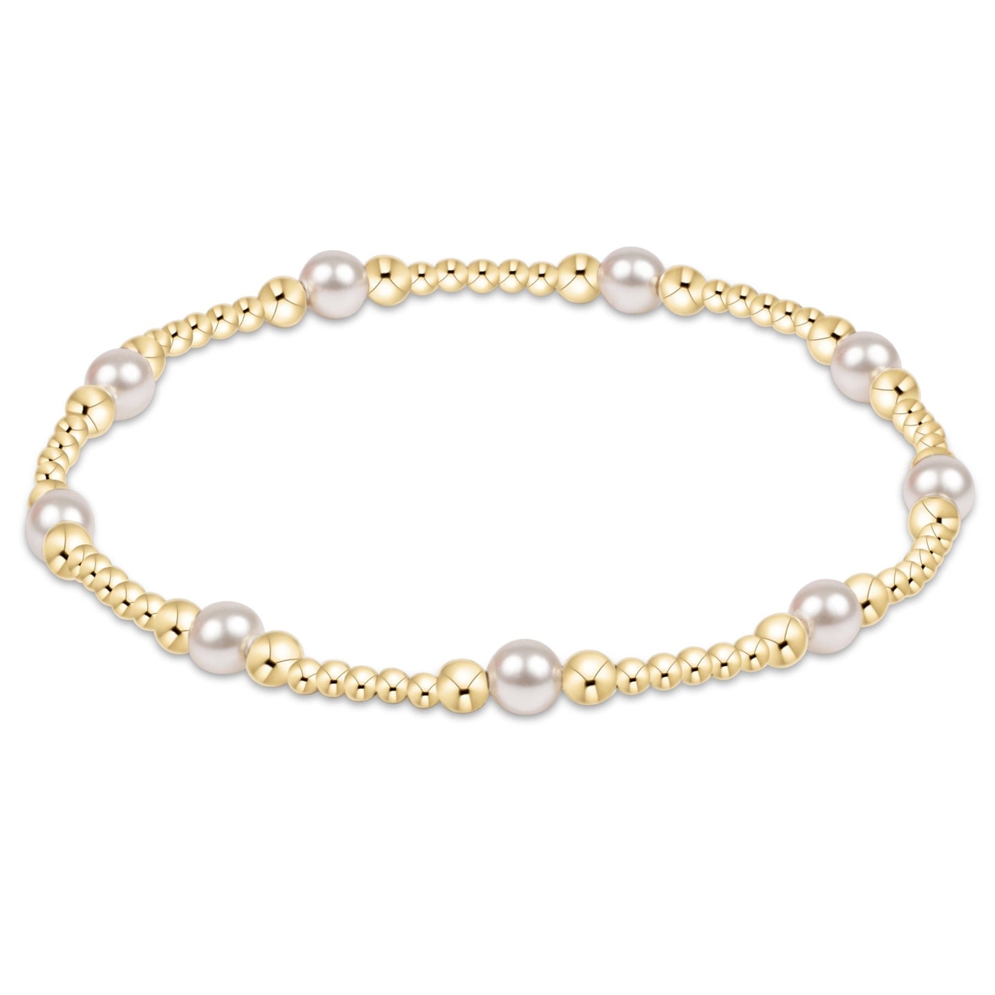Purpose Pearl 4mm Gold Bracelet