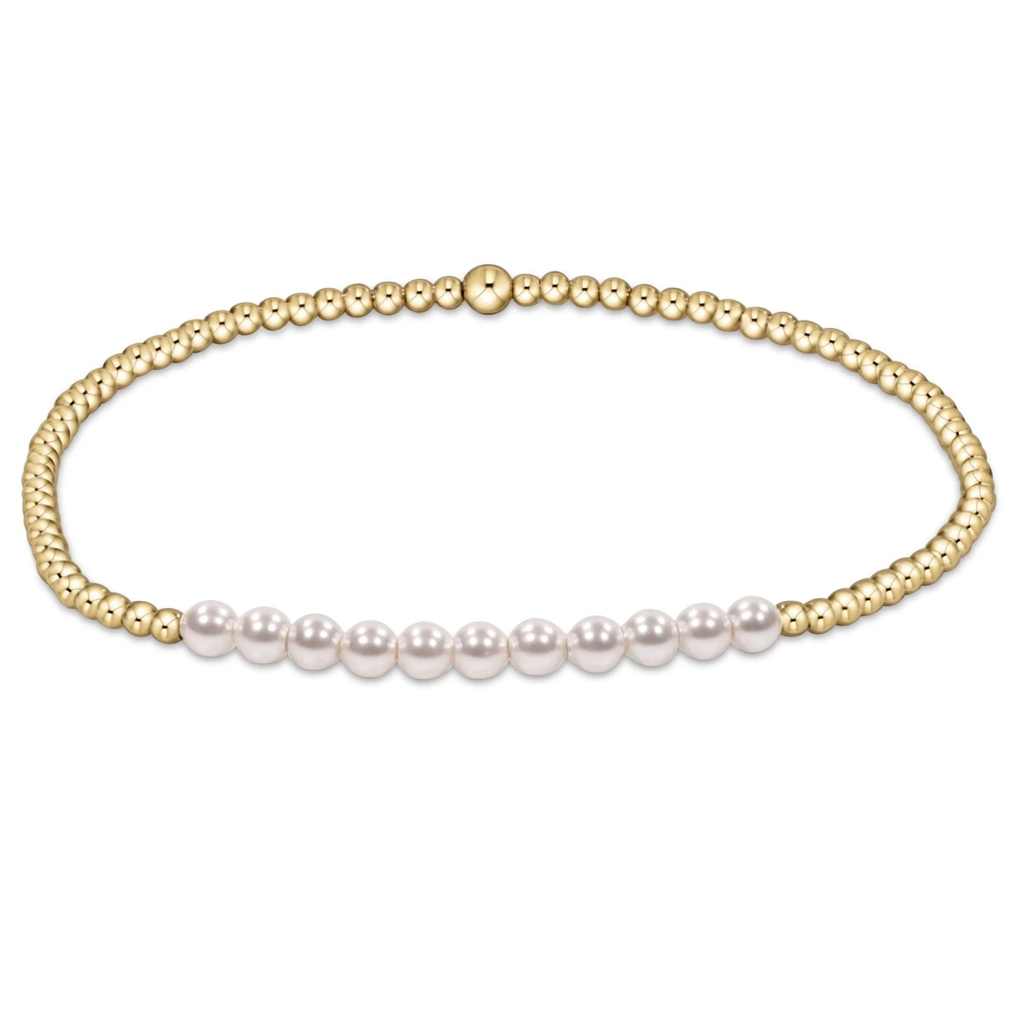 Enewton Gold Bliss 2mm Bead Bracelet - Pearl