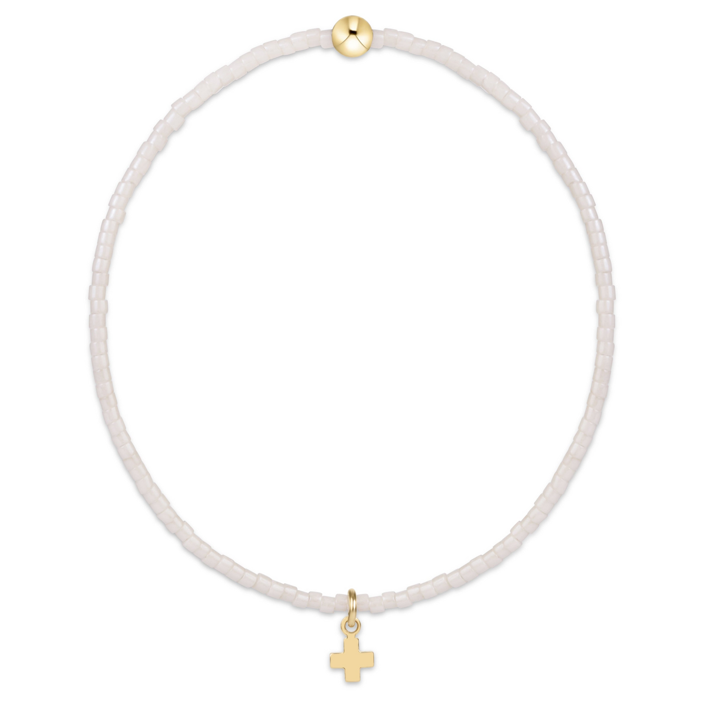 Enewton Hope Classic Milkshake Bracelet in Signature Cross Small Gold Charm