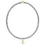 Enewton Hope Classic Morning Mist Bracelet - Signature Cross Small Gold Charm