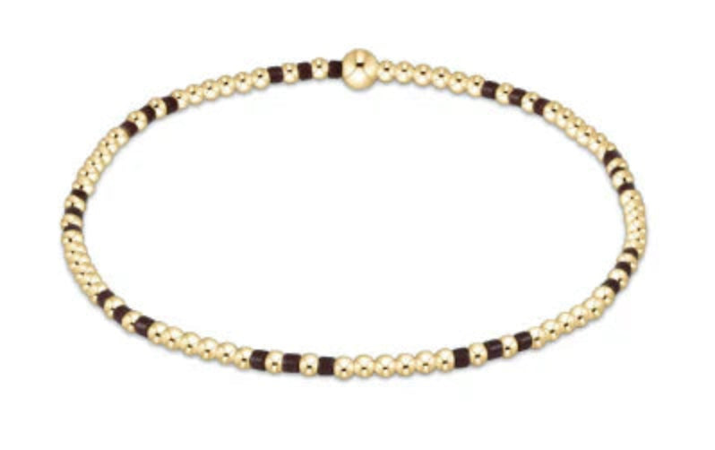 Enewton Hope Joy Pattern 2mm bead Bracelet - Chocolate