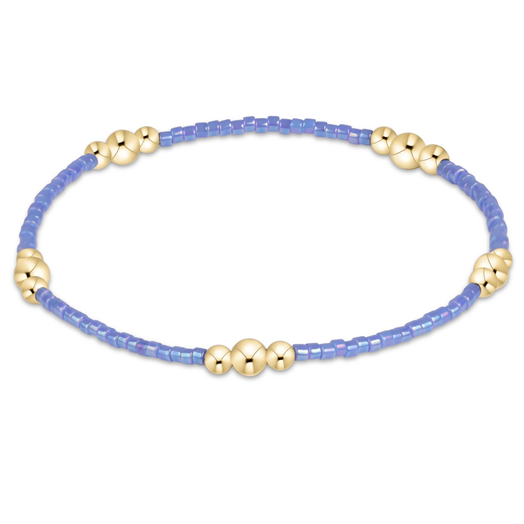 Enewton Hope Purpose Gold Bracelet - Bright Blue