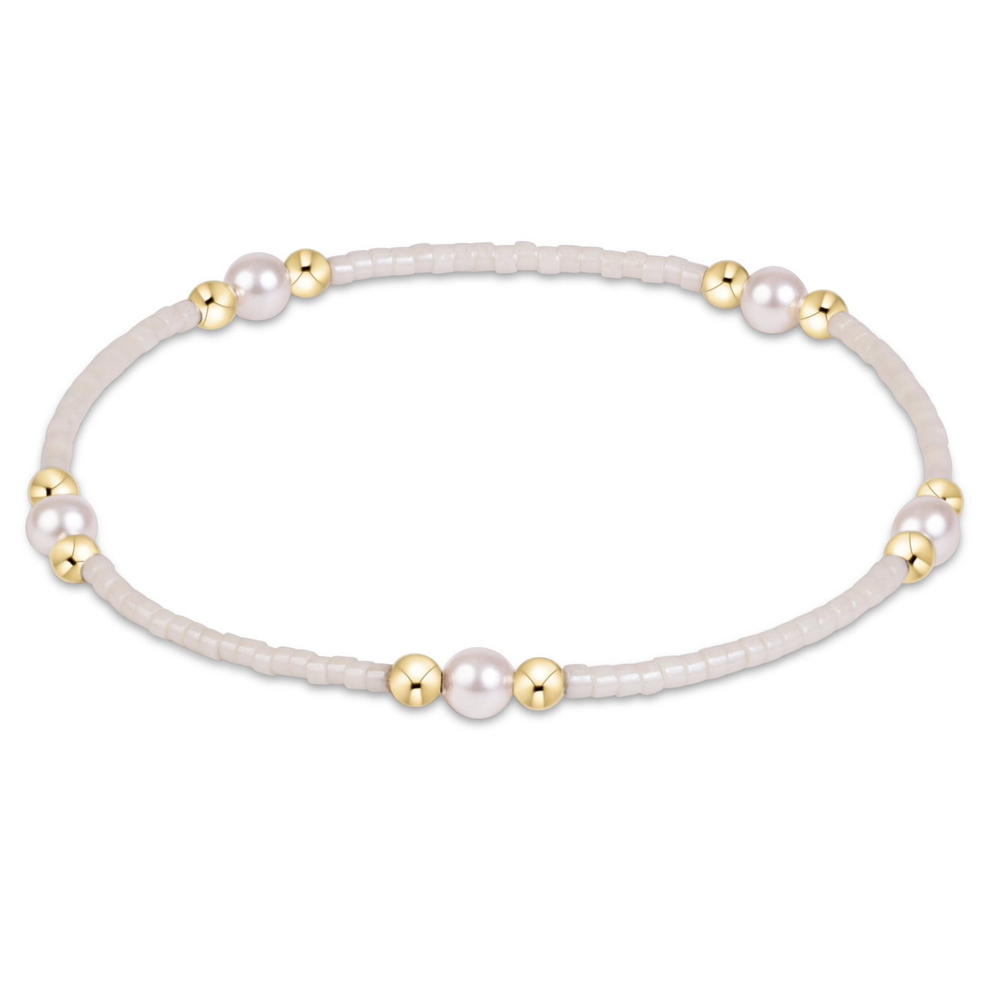 Enewton Hope Purpose Pearl Bracelet in Milkshake