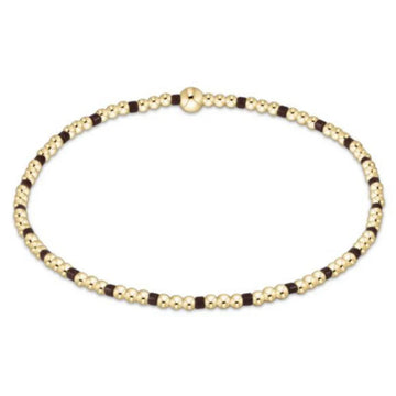 Enewton Hope Sincerity Pattern 2mm Bead Bracelet - Chocolate