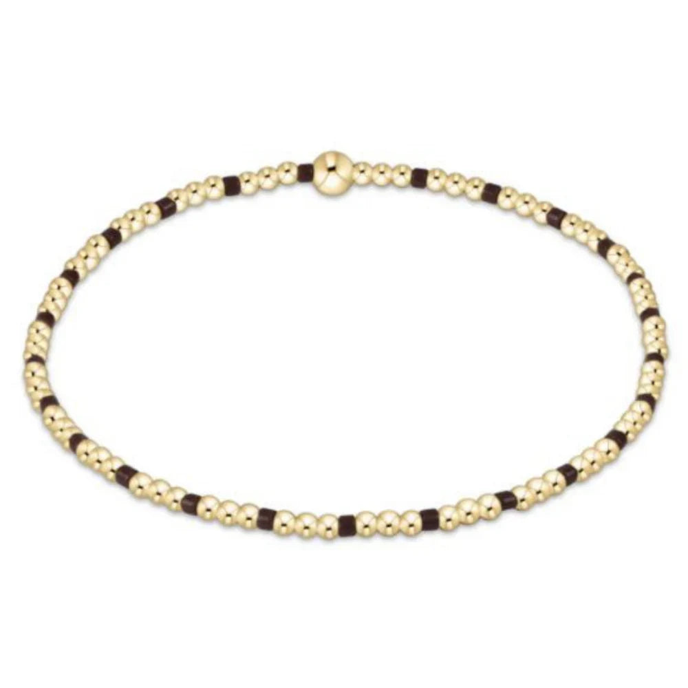 Enewton Hope Sincerity Pattern 2mm Bead Bracelet - Chocolate