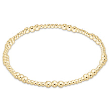 Enewton Joy Gold 3mm bracelet with repeating groups of gold beads