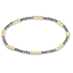 Enewton Joy Silver Faceted Hematite 2mm Bracelet