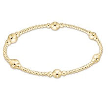 Enewton Purpose Gold 5mm bracelet with small gold beads and larger gold bead clusters