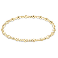 Enewton Sincerity Gold 3mm bracelet with repeating gold bead clusters