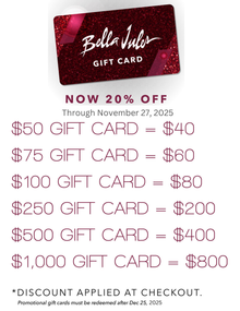 Bella Jules Gift Card-20% off Gift Card Savings