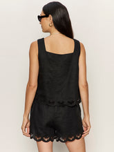 Sanctuary Black Almost There Linen Top