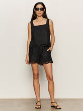 Sanctuary-Black Almost There Linen Shorts