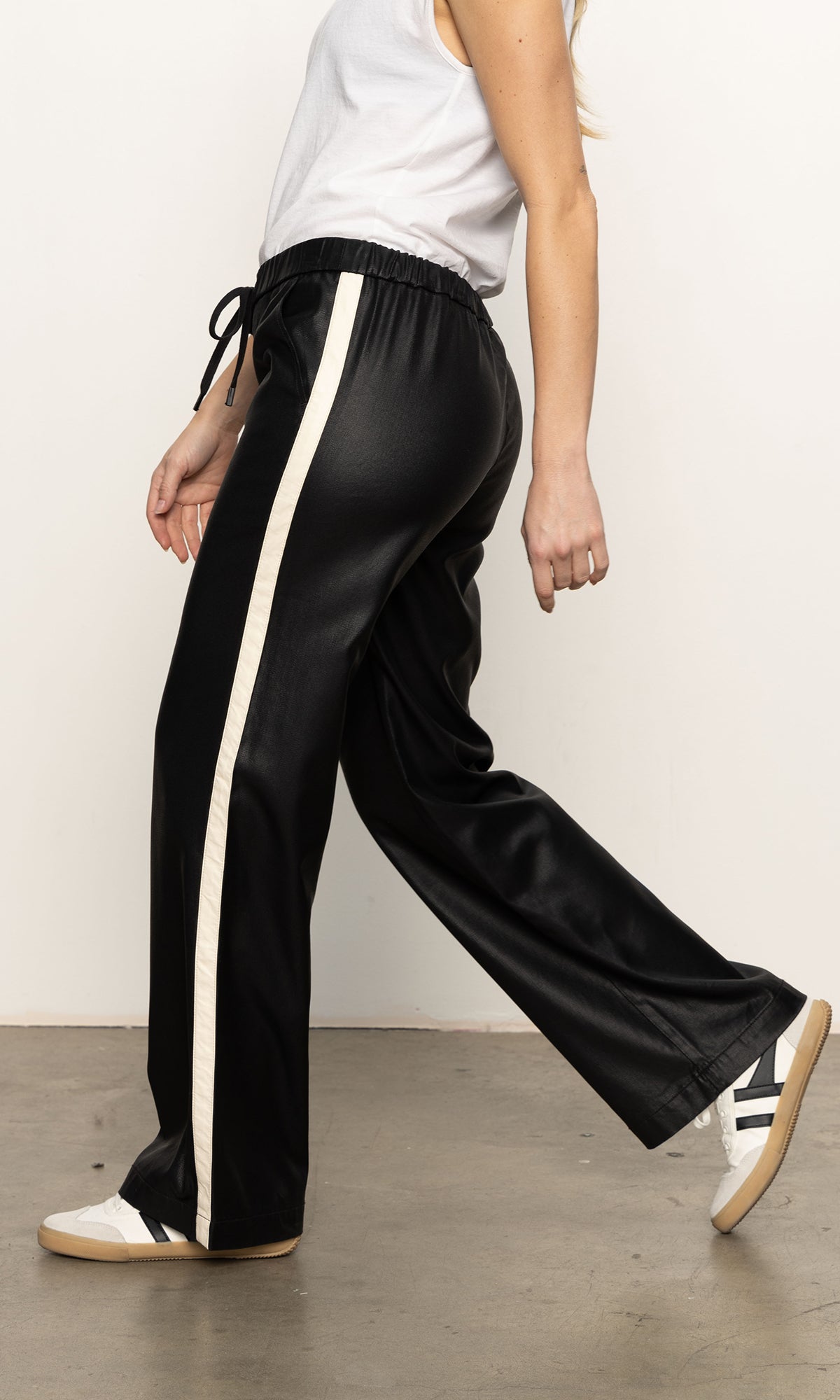 Sanctuary Coated Twill Track Pant