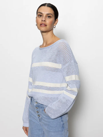 Sanctuary Sporty Stripe Knit Sweater