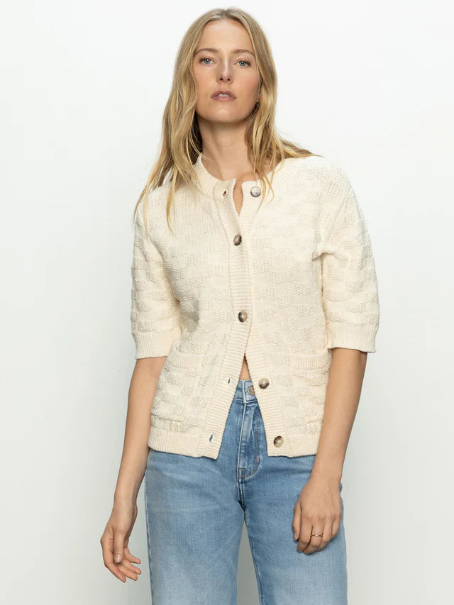 Sanctuary Natural Short Sleeve cardigan