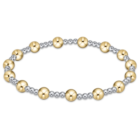 Enewton Classic Sincerity Pattern 5mm Bead Bracelet - Mixed Metal