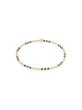 Enewton Hope Joy Pattern 2mm bead Bracelet - Blue Metallic